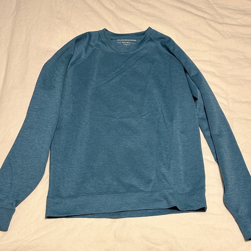 Holderness & Bourne Blue Crewneck Sweater